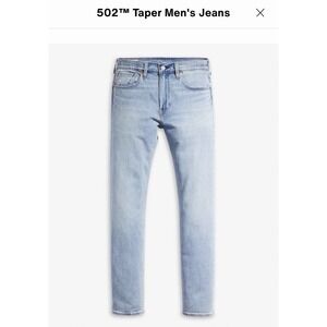 Levis 502 Taper Fit Jeans Mens 34x32 Medium Wash "Call It Off" Stretch Denim NWT